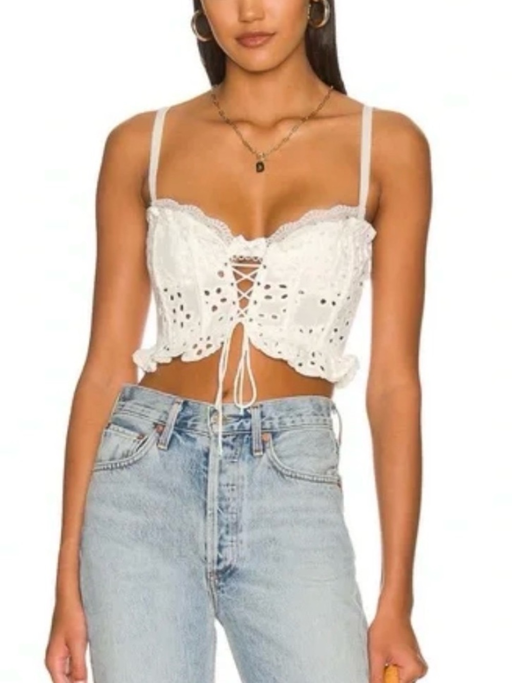 For love and lemons white corset top- Super cute!!